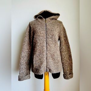 Cambridge brown zip up hoodie sweater